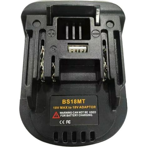 Adaptateur de convertisseur de batterie pour batterie au lithium BOSCH 18 V convertie pour batterie d'outil électrique Makita 18 V BL1820 BL1830 1 pc (Remarque : produit sans marque)