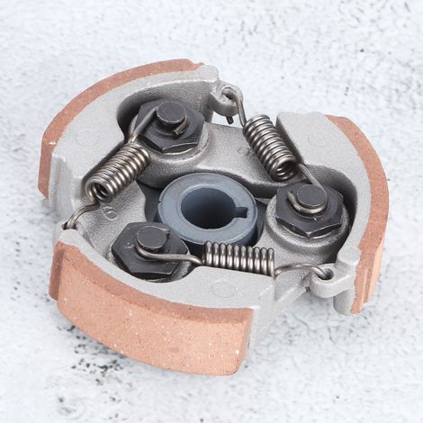 Disque d'embrayage centrifuge à 3 mâchoires en aluminium et fer pour scooter 2 temps 43cc 47cc 49cc (rouge) (1/5)