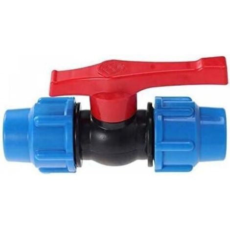 Vanne à boisseau sphérique en plastique pour tuyau de compression 32 mm (1/5)