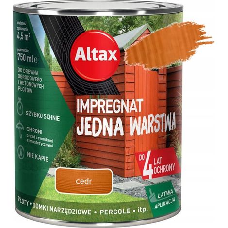 Imprégnation monocouche pour bois et béton, cèdre, 0,75 l (1/5)
