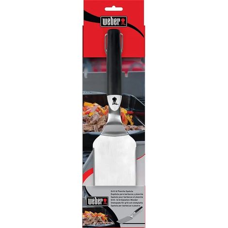 SPATOLA PER GRIGLIE E PIASTRE DI BBQ WEBER IN ACCIAIO INOX PREMIUM ANTISCIVOLO - 6206