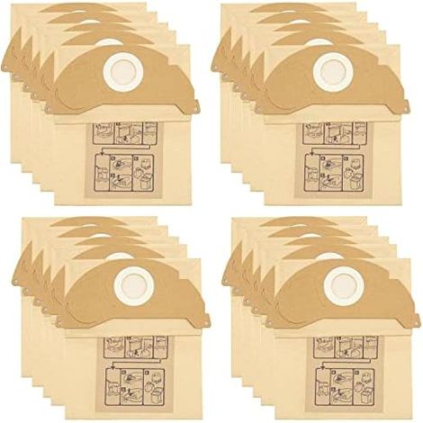 Accessoire pour aspirateur 20 Sacs Filtre Remplacement pour Aspirateur Karcher WD2 MV2 WD 2.200 WD2250 A2004 A2054 A2099, 6.904-322.0 (1/5)