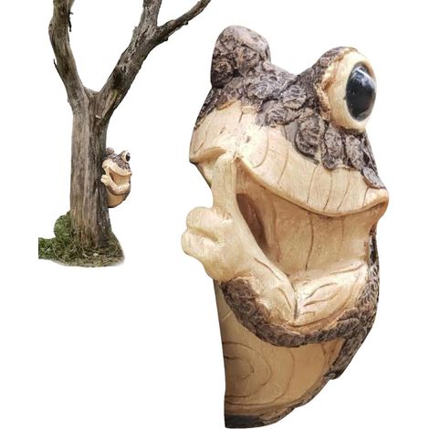 für Garten Kleine dekorative Skulptur Harz Spähen Ornament
