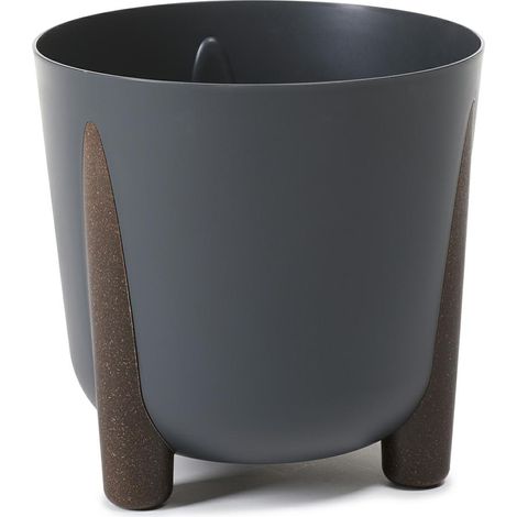 Moos-Öko-Blumentopf, Recycling, Anthrazit (1/5)