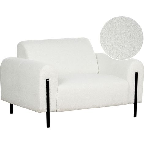 Armchair ASKIM Boucle White (1/5)