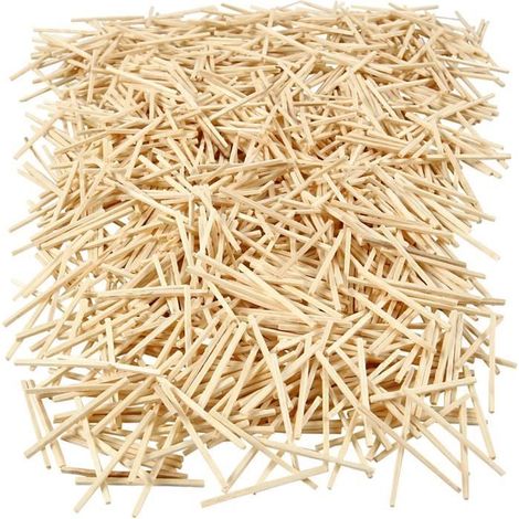 Allumettes en bois naturel (sans bout souffré) - environ 8500 pièces. réf 56491