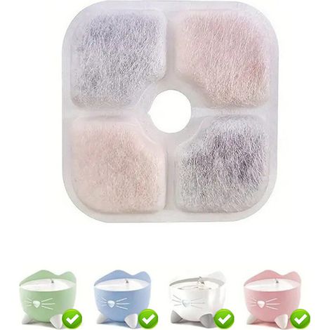 REZEA Filtre pour fontaine à eau pour animaux de compagnie (3 pièces) (1/5)