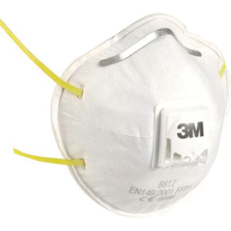 MASCHERINA PROTEZIONE 3M FFP1 C/VALVOLA 8812 Q.TA 10
