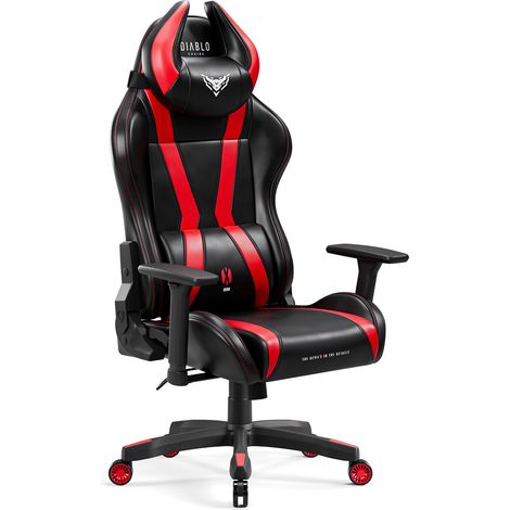 Gaming Stuhl Diablo X-Horn 2.0 Normal Size: Schwarz-Rot