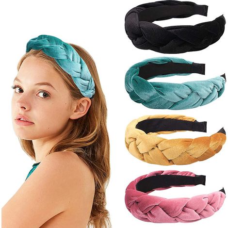 Bandeau Pour Cheveux - Tissu Doux Et Base En Plastique Élastique À Mémoire De Forme - Pour Femme - 1 Pièce (1/5)