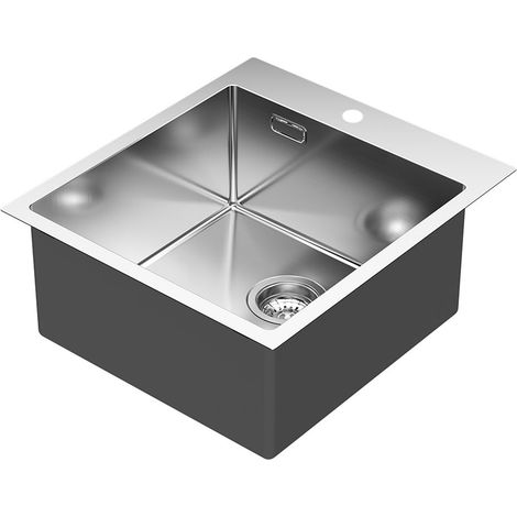 Kibath Fregadero cuadrado SOL cuadrado 40x40 de acero inoxidable (1/5)