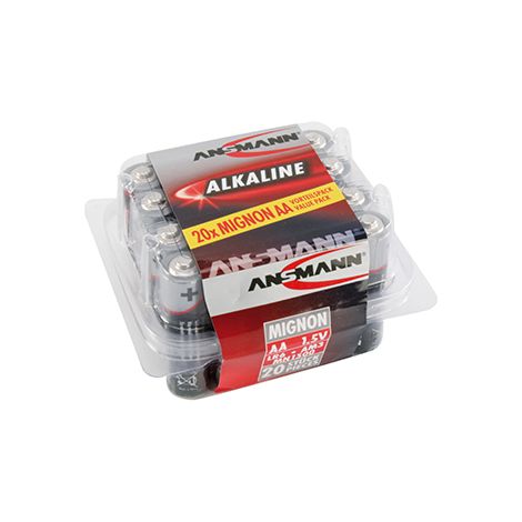 Lote de 20 pilas alcalinas 1,5 V AA / LR6.