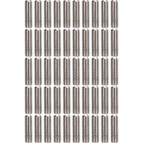 50 vis sans tête inox A2-70, M3x10mm – assortiment pour fixation discrète et précise (1/5)