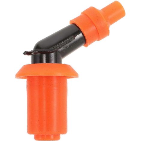 Capuchon de bougie d'allumage haute tension orange, en plastique, connexion sécurisée, compatible avec les terrains tout-terrain, compatible avec les quads/scooters GY6 50-250CC, 1 pièce par paquet. (1/5)
