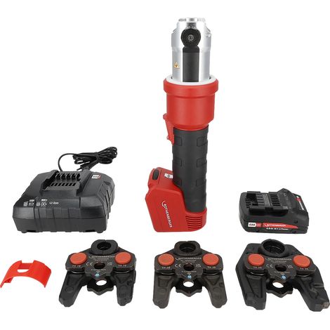 Presse sans fil ROMAX NANO iJaw u.32 kN 0-108 mm mâchoire de pressage TH 16, 20, 26 mm, batterie