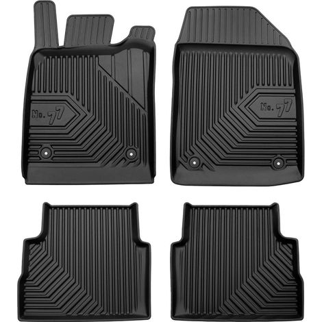 Tapis de Sol de Voiture No.77 pour Opel Vectra C Berline 2002-2008 TPE Noir 4Pcs (1/5)