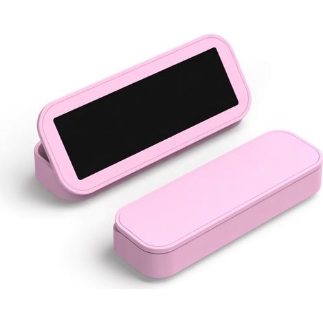 Targhetta di parcheggio retrattile in metallo fosforescente, modello rosa (1/5)