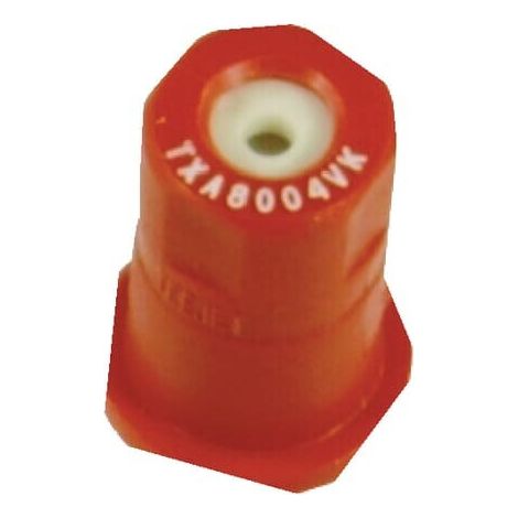 Tobera est谩ndar chorro c贸nico TXA 80掳 04 rojo cer谩mica TeeJet TEEJET TXA8004VK