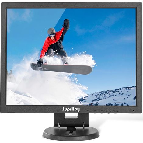 14 Pouce TFT LCD Sécurité Moniteur 1024x768 4:3 Résolution d'écran Couleur HDMI VGA BNC AV Entrée avec télécommande Haut-parleurs intégrés pour caméra de Surveillance DVR PC (1/5)