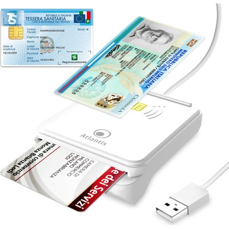 Atlantis Land P005-CIEK421C lettore di card readers Interno USB USB 2.0 Bianco (1/5)