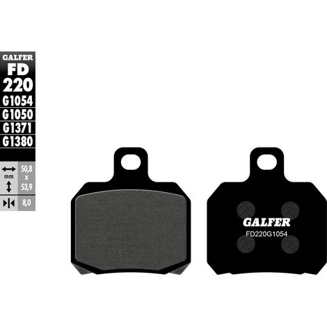 PASTILLAS DE FRENO GALFER KH266 SEMIMETÁLICAS
