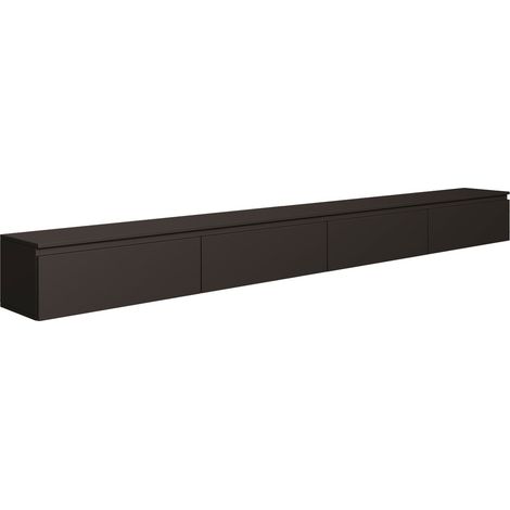 Selsey Bemmi – Mobile TV sospeso con quattro ante a ribalta 300 cm, nero