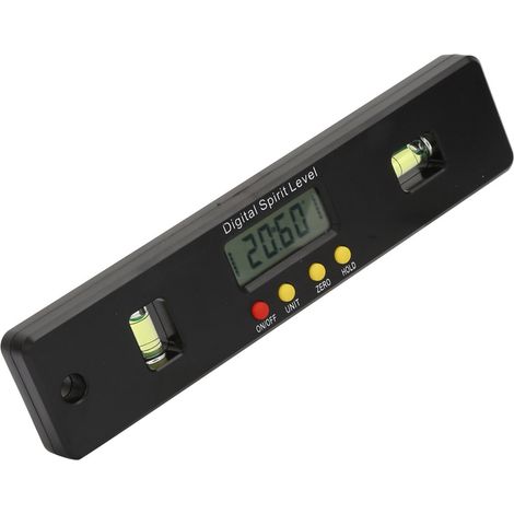 Mini rapporteur numérique 360 degrés, instrument de mesure d'angle, inclinomètre, base magnétique (200 mm) (1/5)