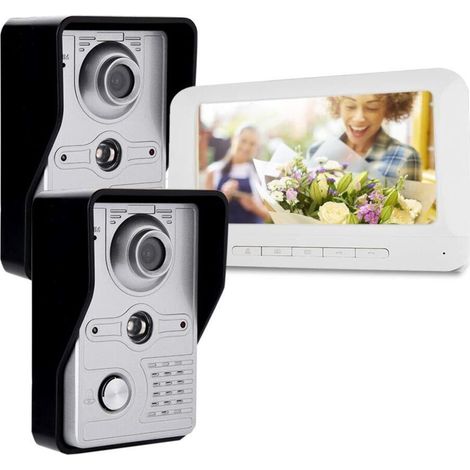 Doorbell kit, video intercom kit, Smart Security Camera, Home Security System with 7.8cm TFT LCD screen, Night Vision function, .00V (1/5)