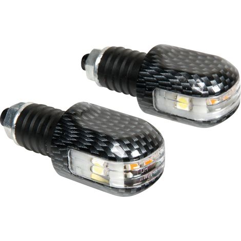 Stabilizzatori manubrio con Led, 12V - Carbon