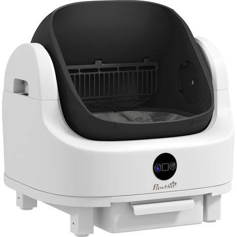 Lettiera per Gatti Autopulente con Design Aperto 50x54x55 cm Sensori di Sicurezza e Deodorante in ABS e PP Bianco (1/5)