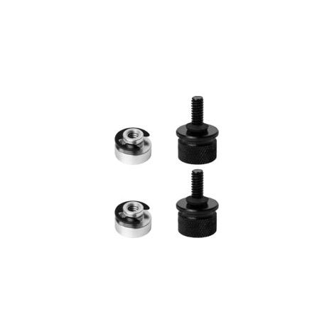 Lot de 2 boulons de siège de moto en aluminium - Vis de siège pour Harley - Vis de fixation - Vis de siège de moto - Vis de siège pour Harley - Noir (1/5)
