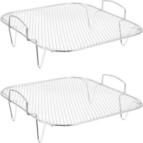 2 grilles carrées pour friteuse à air chaud (1/5)