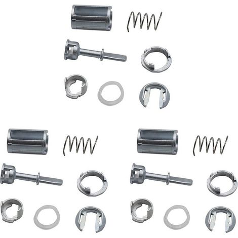 Tres kits de reparación de cilindros de cerradura de puerta de coche aptos para Audi A6 Allroad, C5, S6, RS6 IV, Transporter y T5, números de pieza: 1U0837167 y 1U0837168C.