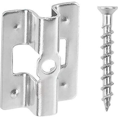 Kit de 100 pinces de fixation en acier inoxydable pour terrasse – Écartement réglable 8/9/10 mm – Installation rapide sans perçage pour lames de bois et sols stratifiés (1/3)