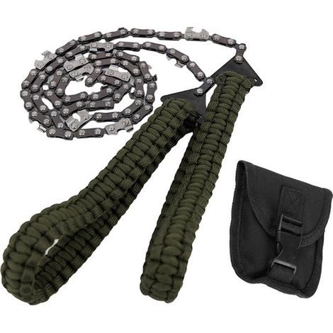 Motosierra portátil de mano – Sierra de alambre versátil, de acero con paracord, para supervivencia (1/5)