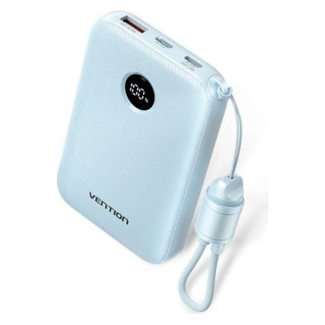 Batería Externa Vention 10000 mAh 22.5W Azul con USB-A/USB-C