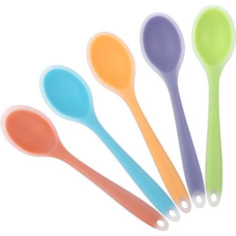 Cuillère En Silicone - Résistant À -60 °C À 250 °C - Pour Cuisine Maison Et Professionnelle - Lot De 4 (1/5)