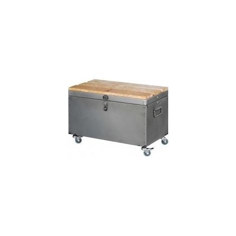 Rohstahlkoffer mit Klarlack 650 mm, Klarlack