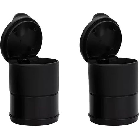 Cendrier de voiture, conteneur pour déchets, s'adapte aux porte-gobelets standard, 2 Pièces (1/2)