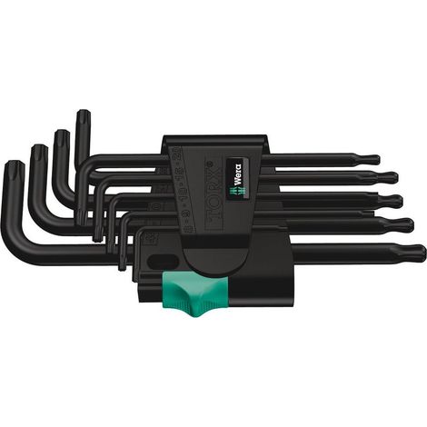 WERA Winkelschraubendreher-Satz 967/9 9-tlg TORX 8 - 40, Blacklaser, Kugelkopf (1/5)