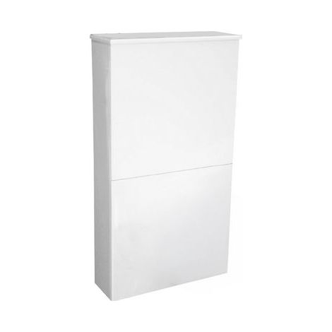 Parete Attrezzata in MDF con Cassetta di Scarico in ABS Dh Bianco
