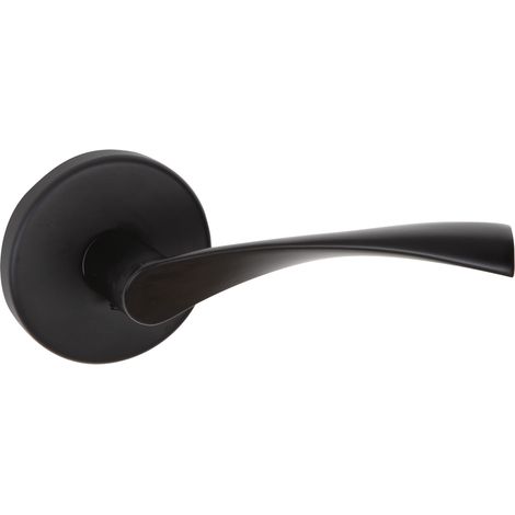 Manilla tapa-pomos aluminio negro roseta redonda 65mm puertas (1/5)