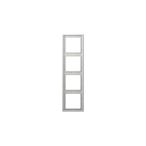 Jung Cadre 4x, LS 990, IP 44, Duroplast, gris clair, montage vertical et horizontal LS 984 LG
