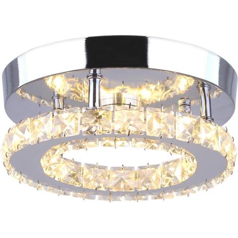 Moderna Lámpara de Techo LED de Cristal Salón Luz Colgante para Pasillo Cocina Dormitorio 200Mm - Luz Cálida (1/5)