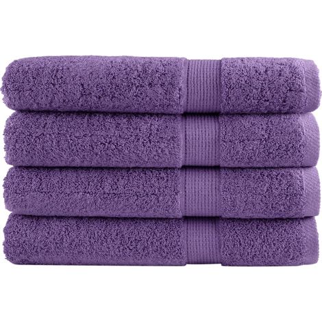 Toallas de sauna SOLUND 4 unidades morado 80x200 cm 600 gsm vidaXL