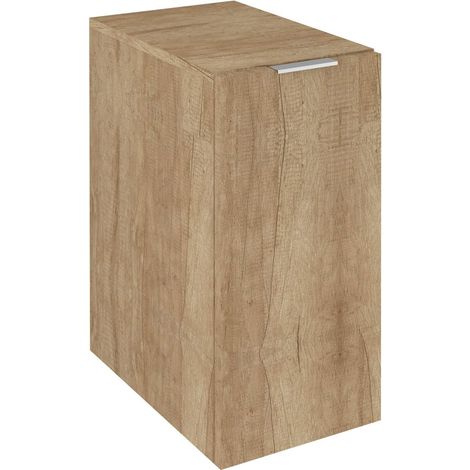 CIRASA meuble bas 30x64x46cm, panier à linge, chêne Alabama (1/3)