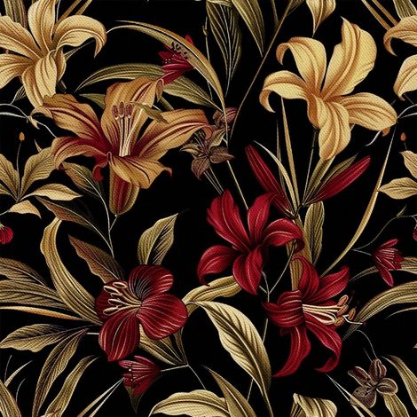 Tela decorativa para exteriores Oxford - Motivo floral I DX5398 (1/5)