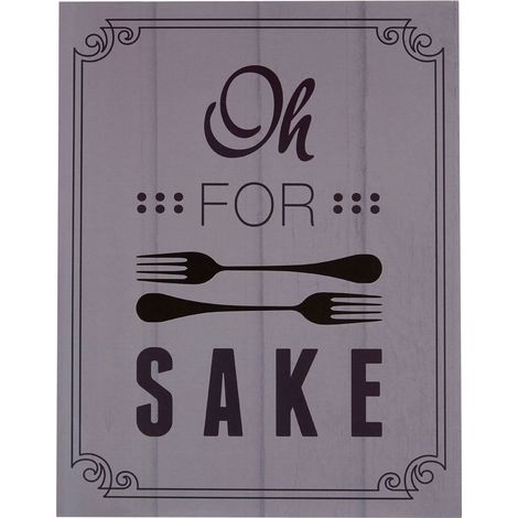 Premier Housewares Oh For Fork Sake Wall Plaque (1/5)