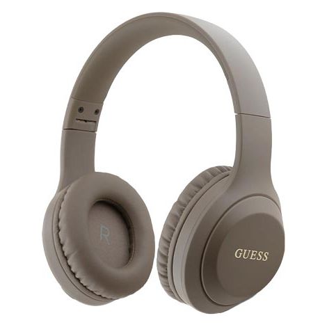 GUESS Wireless Bluetooth Headset Classic Logo Brown, GUBHV21SFGSW, Universal
