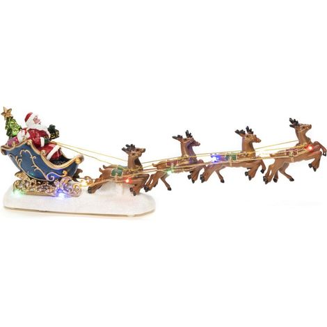Konstsmide LED Szenerie Weihnachtsmann mit Schlitten und Rentieren LED-Figuren (1/3)